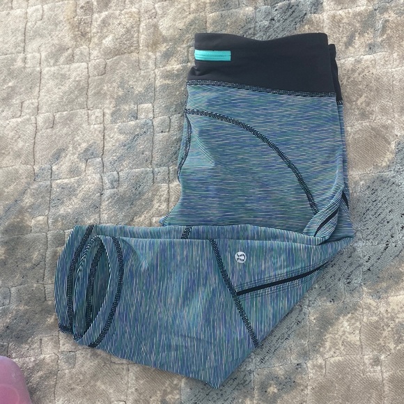 Lululemon Crop Leggings Running Size 6 - Picture 1 of 9